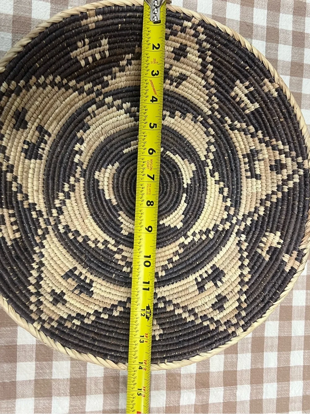 Woven basket bowl decor boho